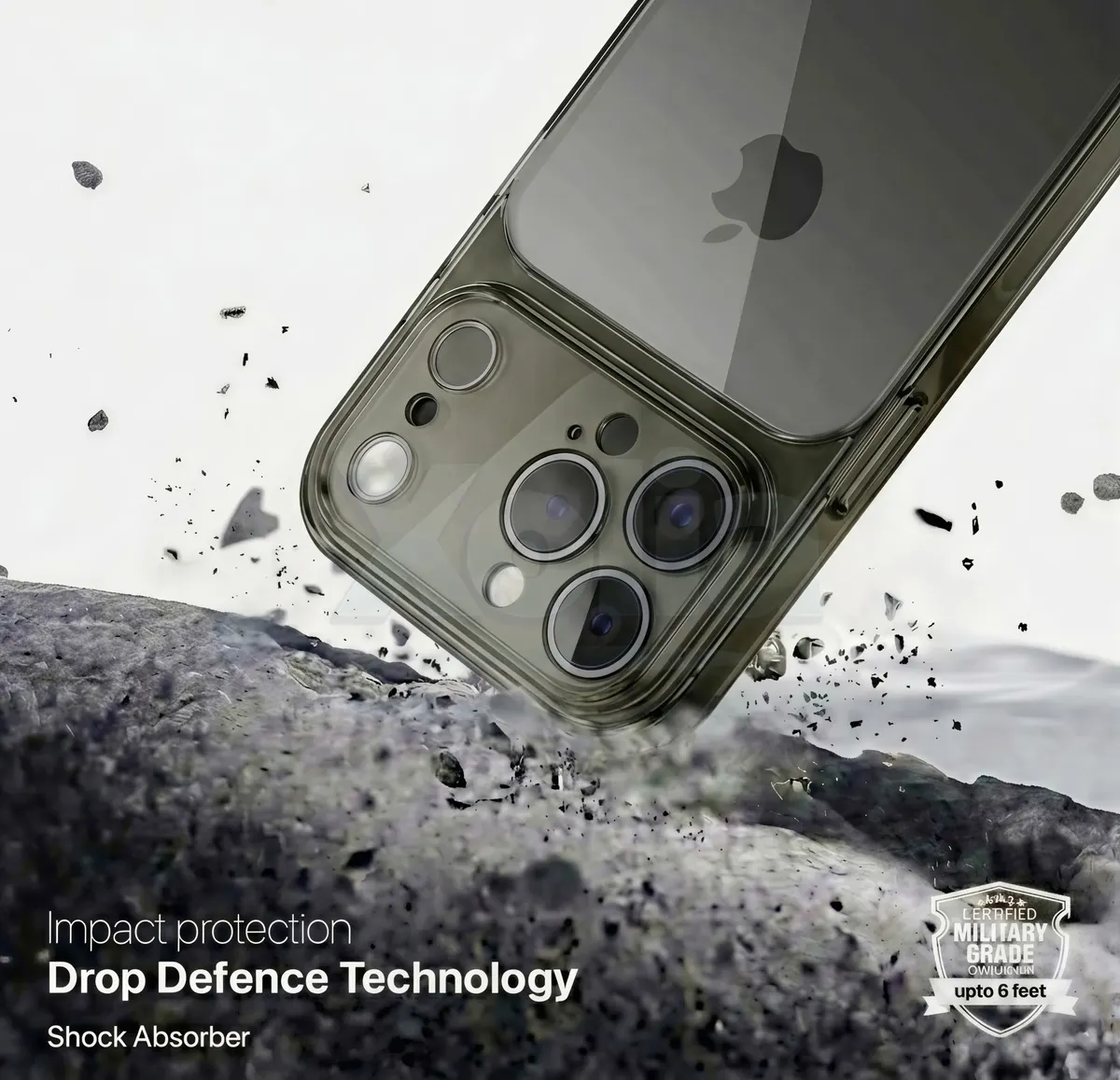 Xolia Back Cover for Apple iPhone 17 Pro Max (Black, Shock Proof, Silicon, Pack of: 1) — image 4 of 5