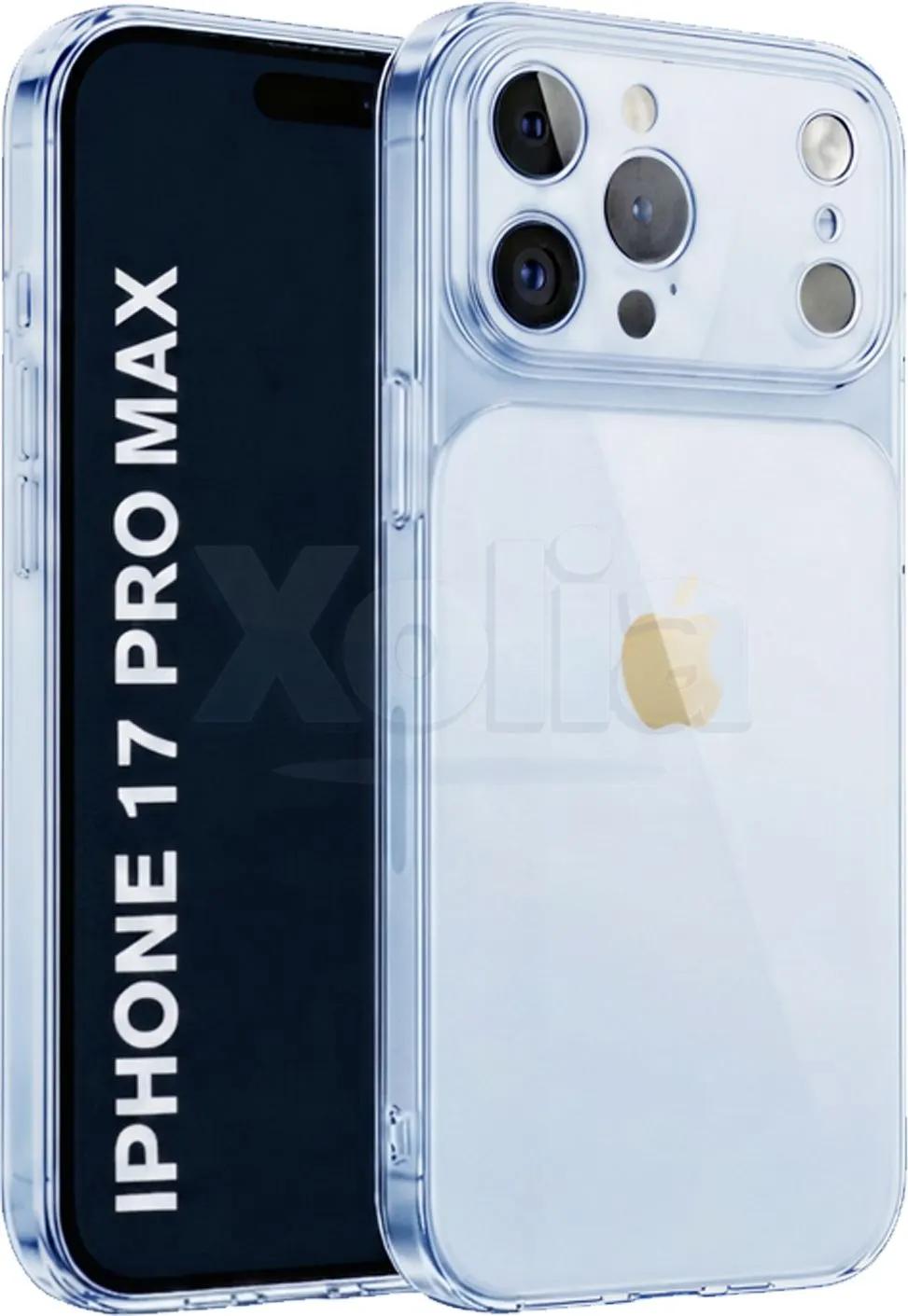 Xolia Back Cover for Apple iPhone 17 Pro Max (Blue, Shock Proof, Silicon, Pack of: 1)