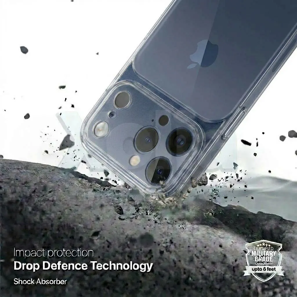 Xolia Back Cover for Apple iPhone 17 Pro Max (Transparent, Shock Proof, Silicon, Pack of: 1) — image 4 of 5