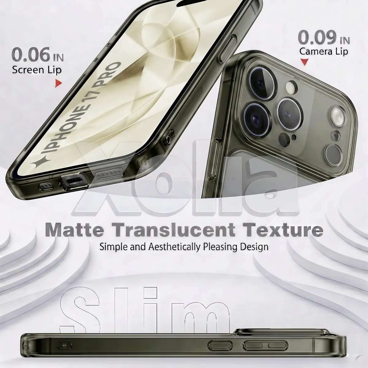 Xolia Back Cover for Apple iPhone 17 Pro (Black, Shock Proof, Silicon, Pack of: 1) — image 5 of 5