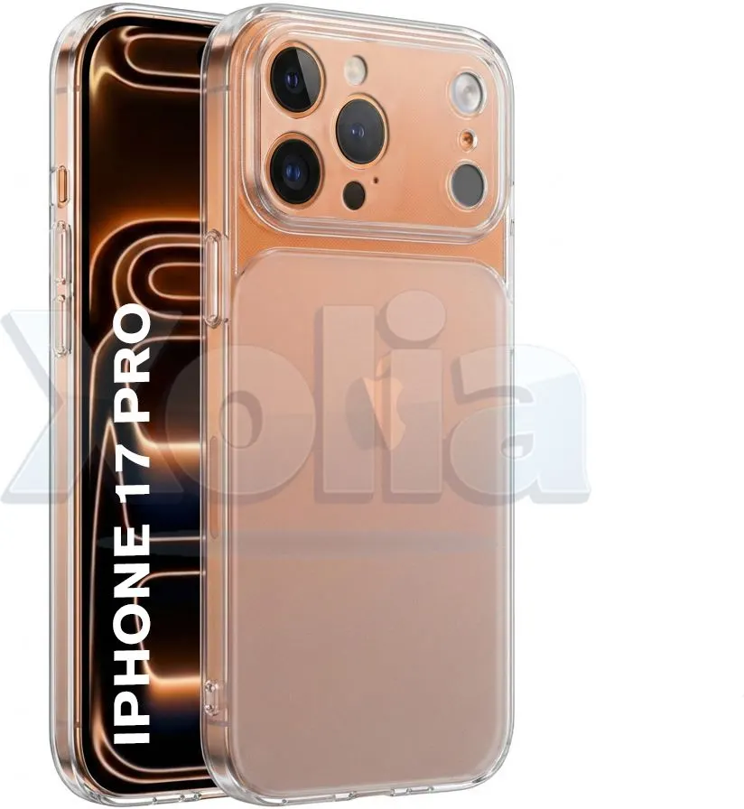 Xolia Back Cover for Apple iPhone 17 Pro (Transparent, Shock Proof, Silicon, Pack of: 1)