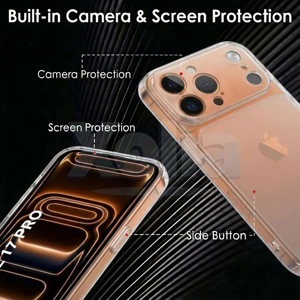Xolia Back Cover for Apple iPhone 17 Pro (Transparent, Shock Proof, Silicon, Pack of: 1) — image 3 of 5