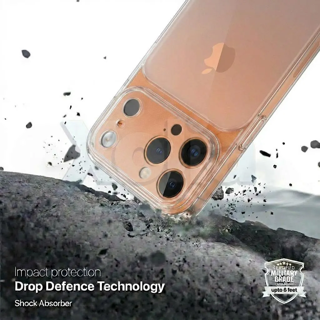 Xolia Back Cover for Apple iPhone 17 Pro (Transparent, Shock Proof, Silicon, Pack of: 1) — image 4 of 5