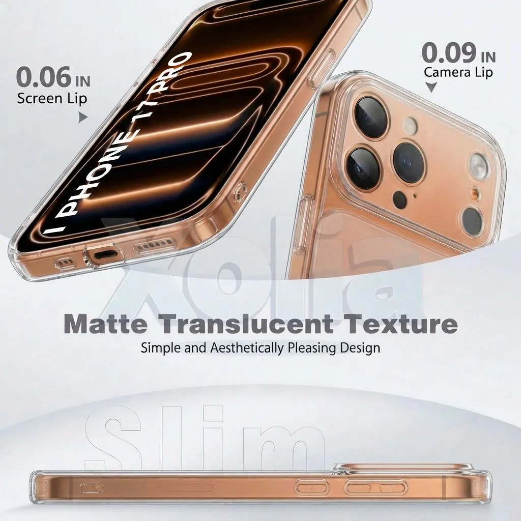 Xolia Back Cover for Apple iPhone 17 Pro (Transparent, Shock Proof, Silicon, Pack of: 1) — image 5 of 5