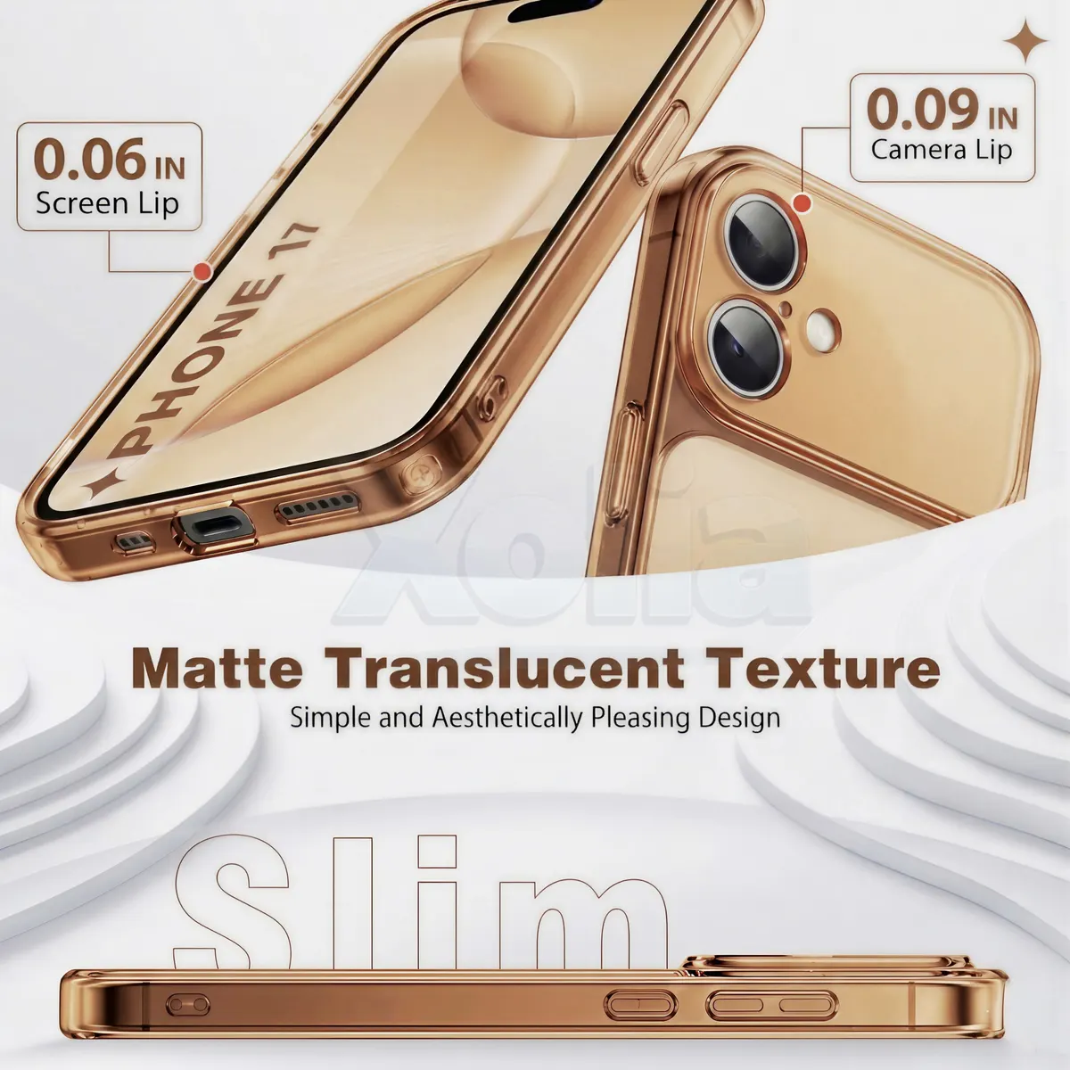 Xolia Back Cover for Apple iPhone 17 (Orange, Shock Proof, Silicon, Pack of: 1) — image 5 of 5