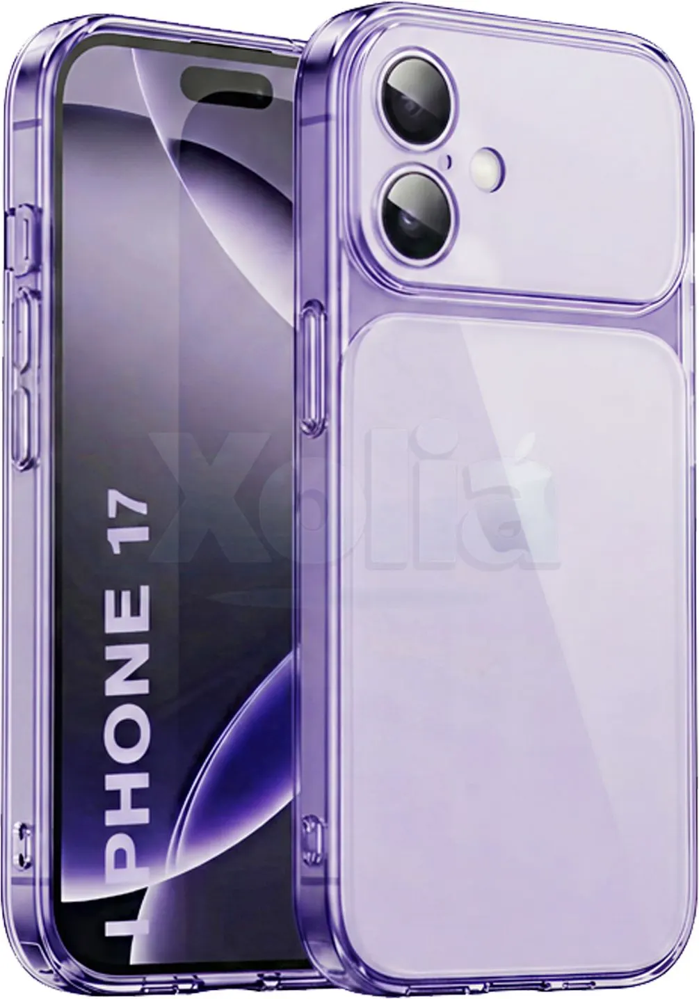 Xolia Back Cover for Apple iPhone 17 (Purple, Shock Proof, Silicon, Pack of: 1)