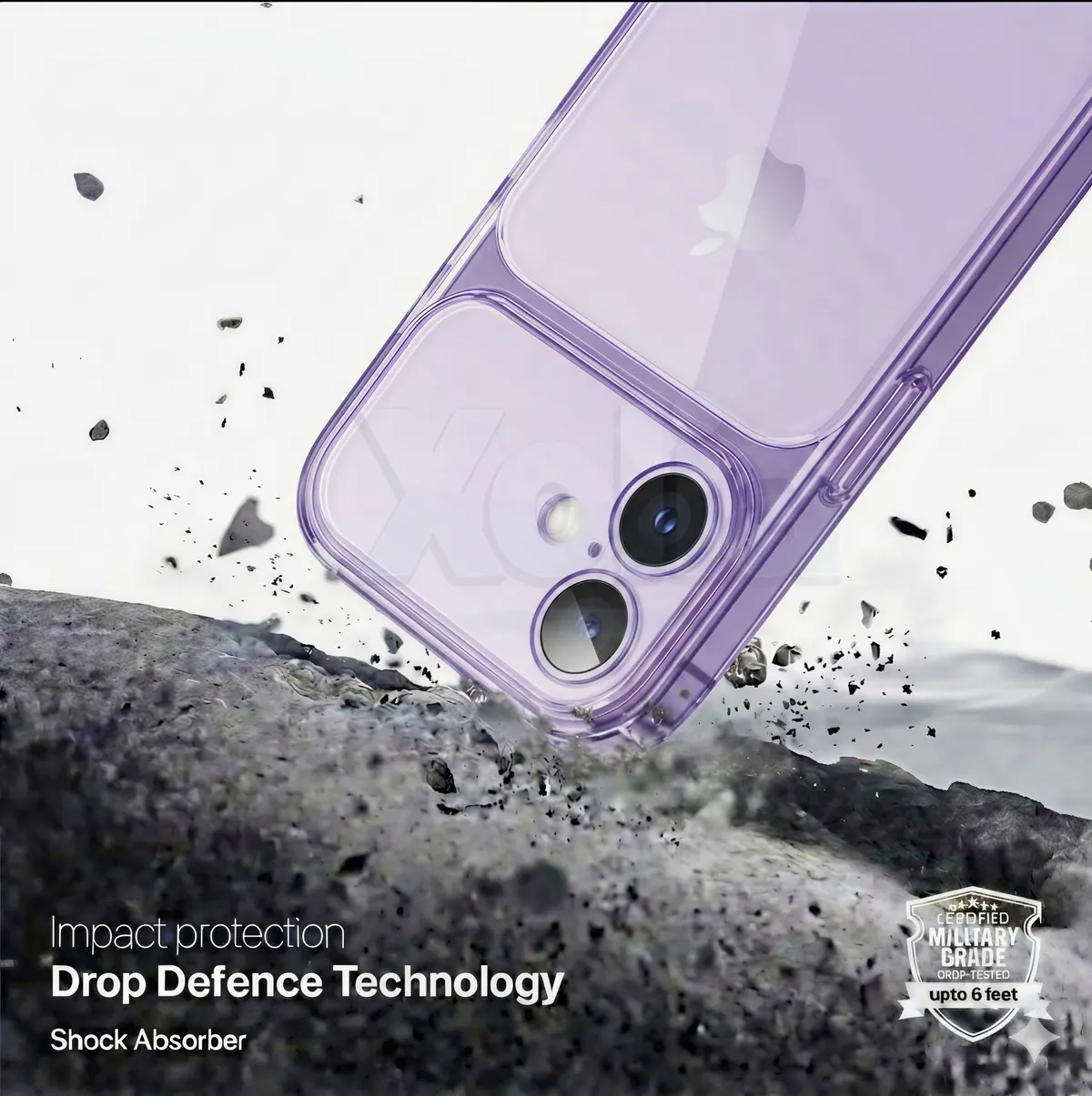 Xolia Back Cover for Apple iPhone 17 (Purple, Shock Proof, Silicon, Pack of: 1) — image 3 of 4