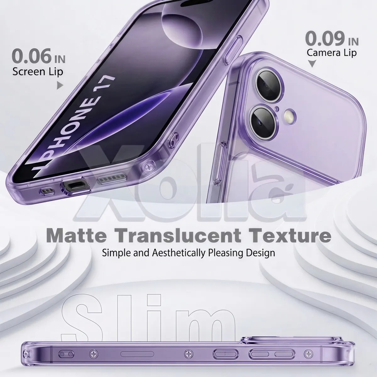 Xolia Back Cover for Apple iPhone 17 (Purple, Shock Proof, Silicon, Pack of: 1) — image 4 of 4