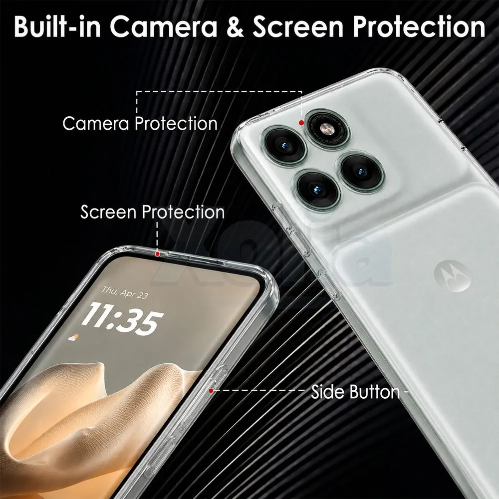 Xolia Back Cover for MOTOROLA Edge 70 Fusion 5G (Transparent, Shock Proof, Silicon, Pack of: 1) — image 3 of 5