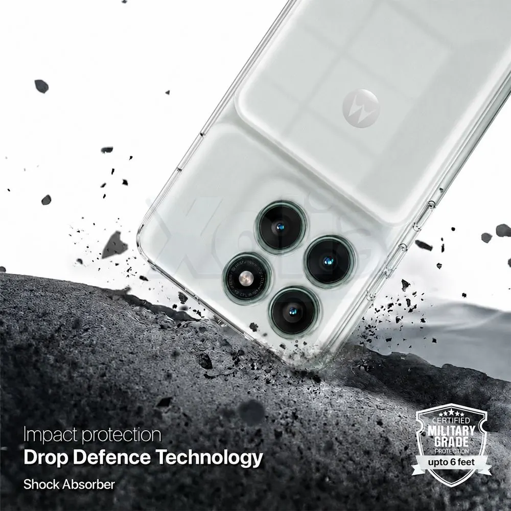 Xolia Back Cover for MOTOROLA Edge 70 Fusion 5G (Transparent, Shock Proof, Silicon, Pack of: 1) — image 4 of 5