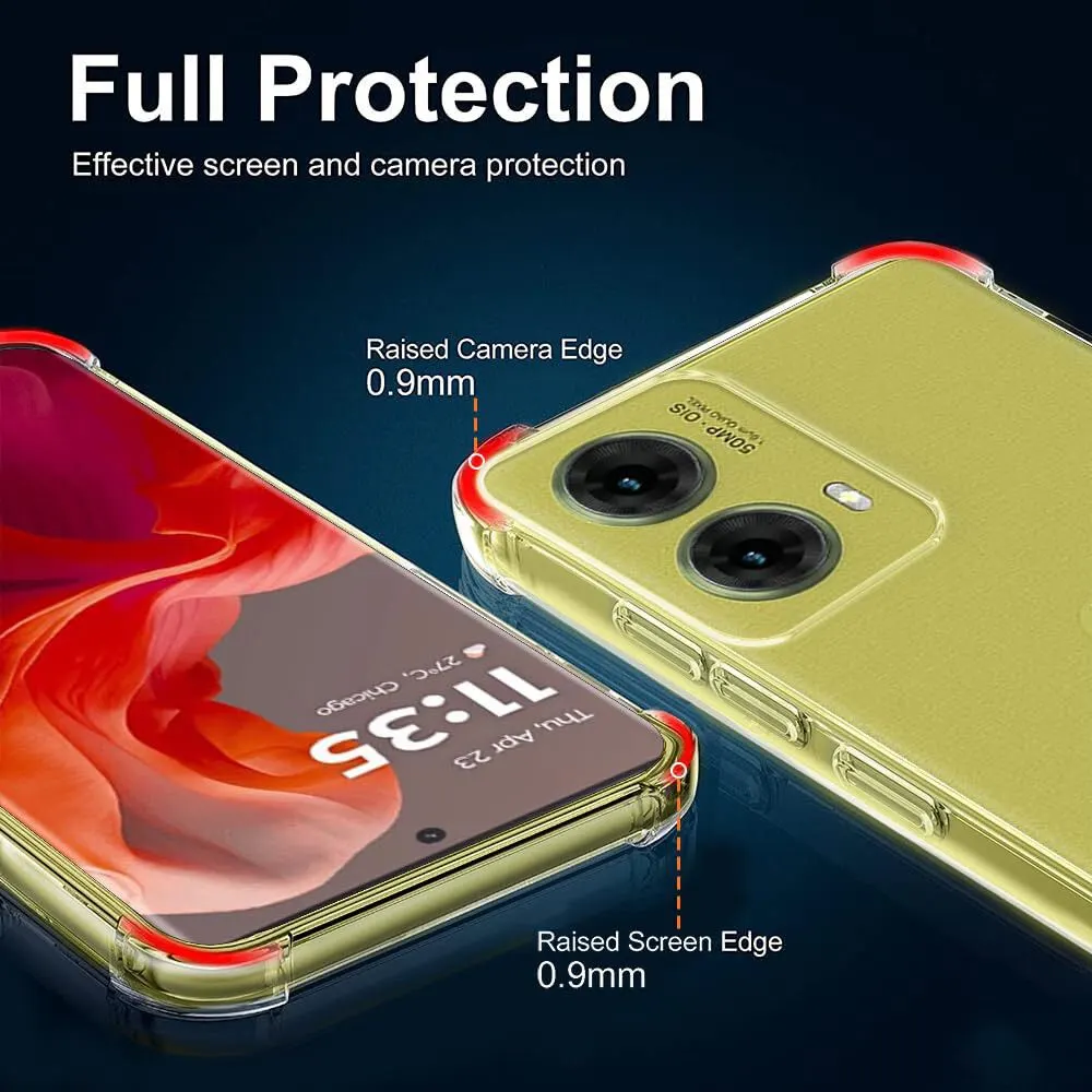 Micvir Back Cover for Motorola Moto G45 5G (Transparent, Shock Proof, Plastic, Silicon, Pack of: 1) — image 2 of 5