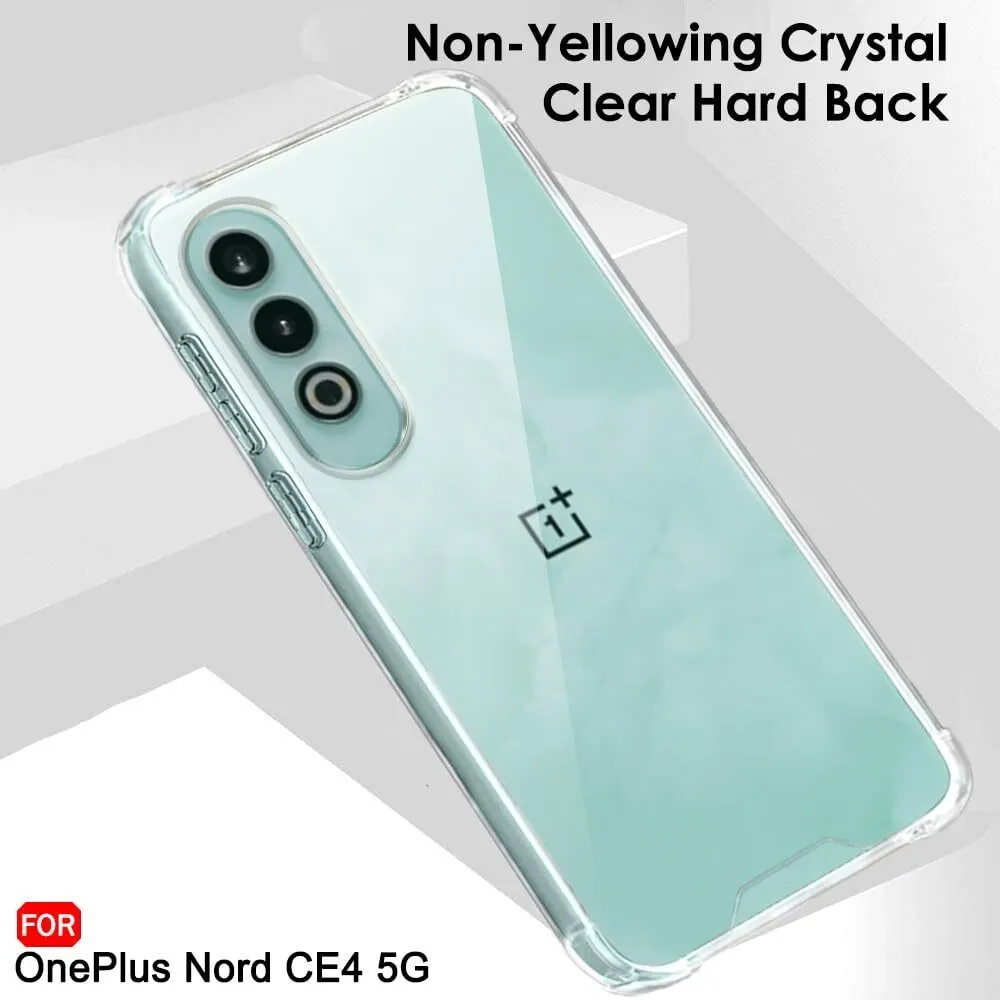 Micvir Back Cover for OnePlus Nord CE 4 5G (Transparent, Shock Proof, Plastic, Silicon, Pack of: 1) — image 4 of 5