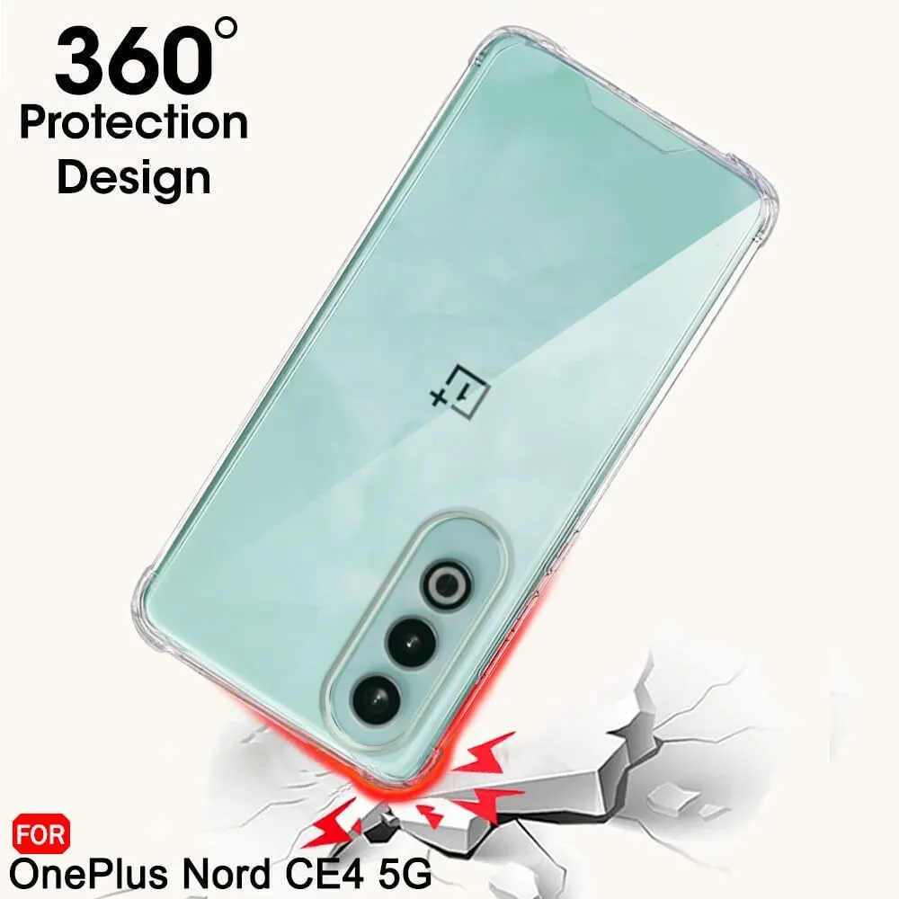 Micvir Back Cover for OnePlus Nord CE 4 5G (Transparent, Shock Proof, Plastic, Silicon, Pack of: 1) — image 5 of 5