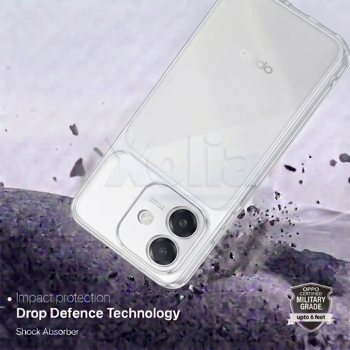 Xolia Back Cover for REDMI A3X (Transparent, Shock Proof, Silicon, Pack of: 1) — image 2 of 4