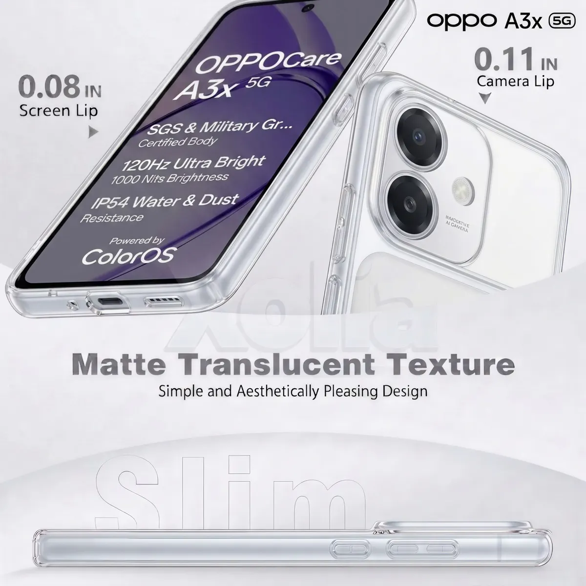 Xolia Back Cover for REDMI A3X (Transparent, Shock Proof, Silicon, Pack of: 1) — image 4 of 4