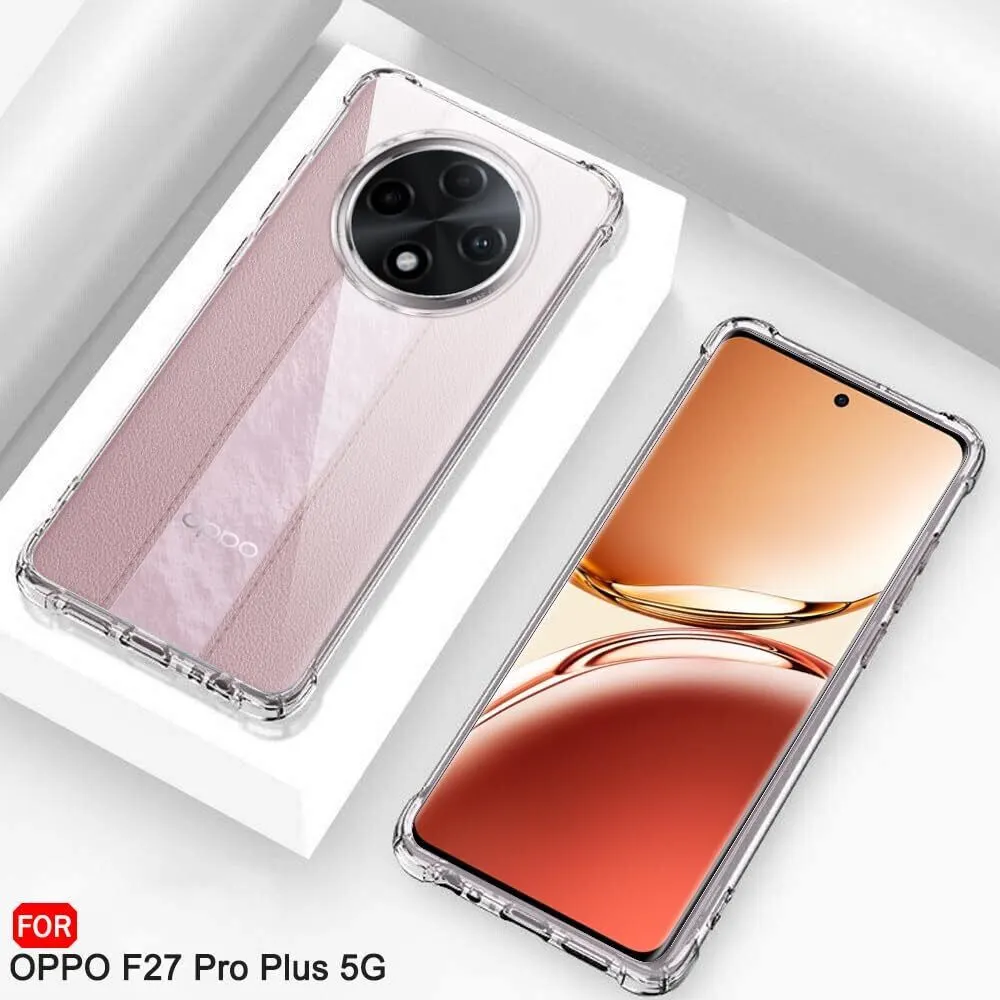 Micvir Back Cover for OPPO F27 Pro Plus 5G (Transparent, Shock Proof, Plastic, Silicon, Pack of: 1) — image 5 of 5