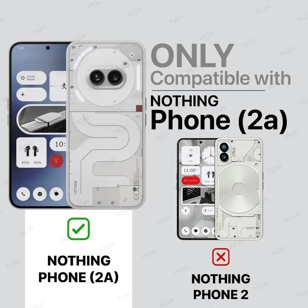 Micvir Back Cover for Nothing Phone (2a) 5G (Transparent, Shock Proof, Plastic, Silicon, Pack of: 1) — image 3 of 5