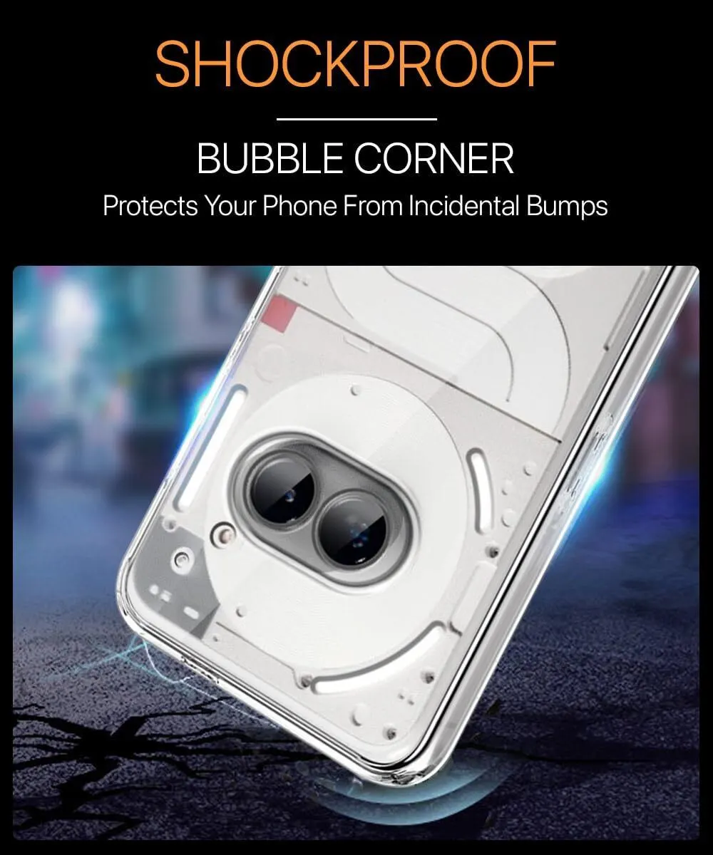 Micvir Back Cover for Nothing Phone (2a) 5G (Transparent, Shock Proof, Plastic, Silicon, Pack of: 1) — image 4 of 5