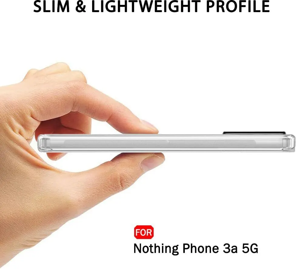 Micvir Back Cover for Nothing Phone (3a) 5G (Transparent, Shock Proof, Plastic, Silicon, Pack of: 1) — image 3 of 4