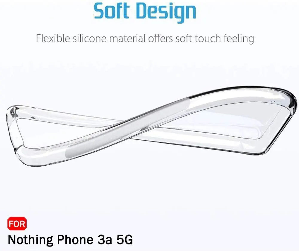 Micvir Back Cover for Nothing Phone (3a) 5G (Transparent, Shock Proof, Plastic, Silicon, Pack of: 1) — image 4 of 4