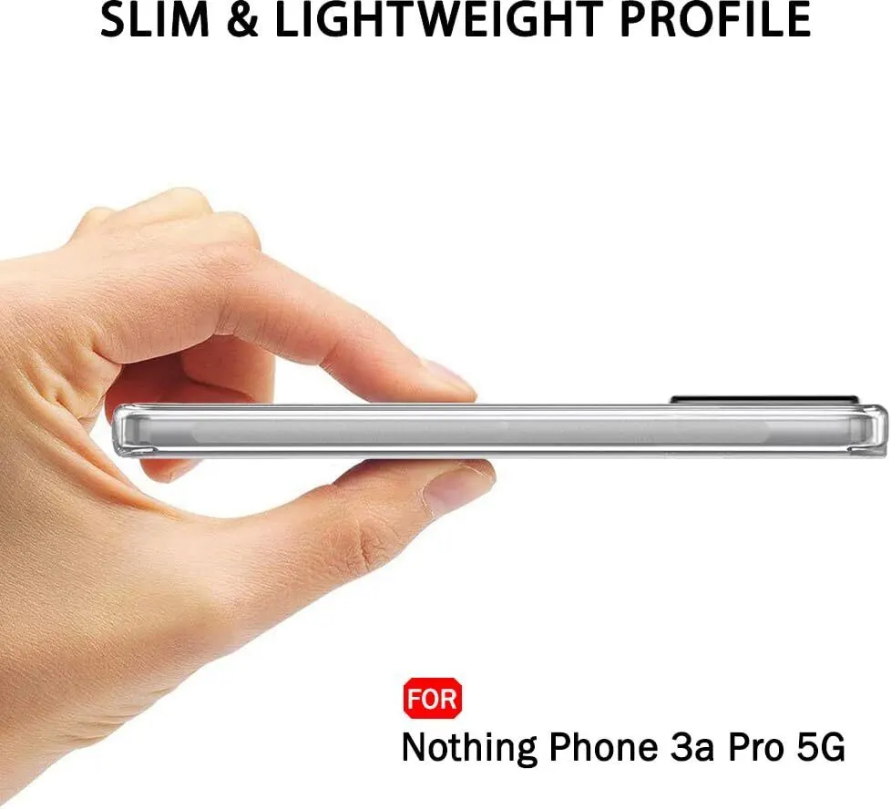 Micvir Back Cover for Nothing Phone 3a Pro 5G (Transparent, Shock Proof, Plastic, Silicon, Pack of: 1) — image 3 of 4