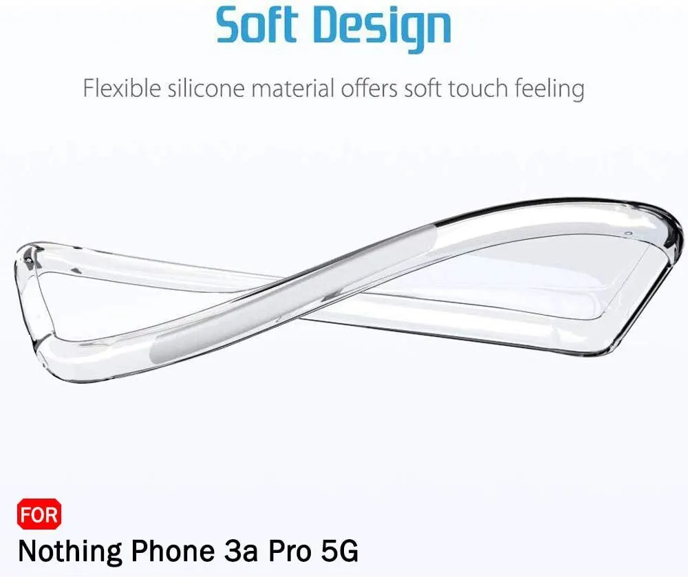 Micvir Back Cover for Nothing Phone 3a Pro 5G (Transparent, Shock Proof, Plastic, Silicon, Pack of: 1) — image 4 of 4