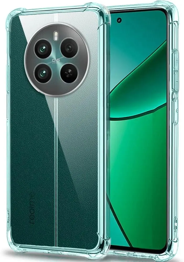 Micvir Back Cover for Realme 12 Plus 5G (Transparent, Shock Proof, Plastic, Silicon, Pack of: 1)