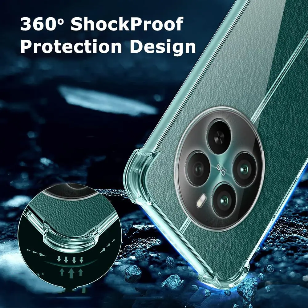 Micvir Back Cover for Realme P1 Pro 5G (Transparent, Shock Proof, Plastic, Silicon, Pack of: 1) — image 2 of 4