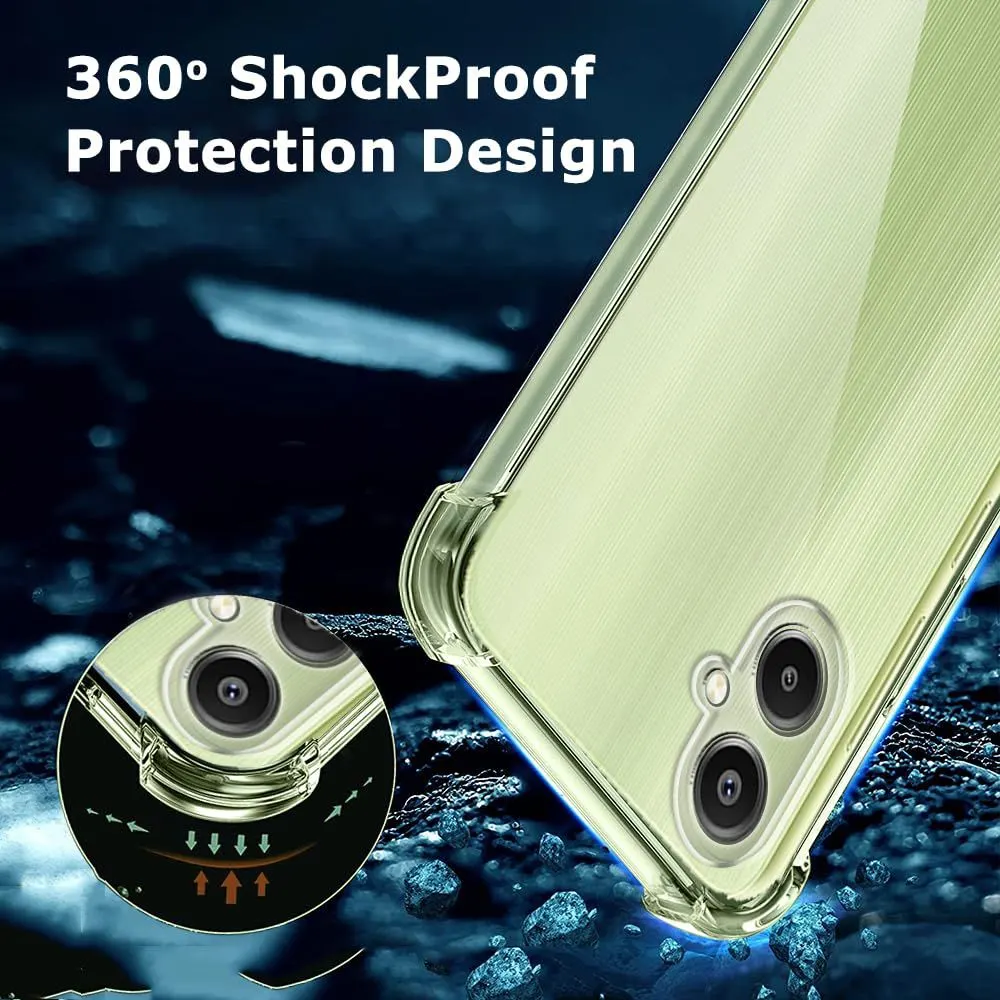 Micvir Back Cover for SAMSUNG Galaxy F06 5G (Transparent, Shock Proof, Plastic, Silicon, Pack of: 1) — image 3 of 5