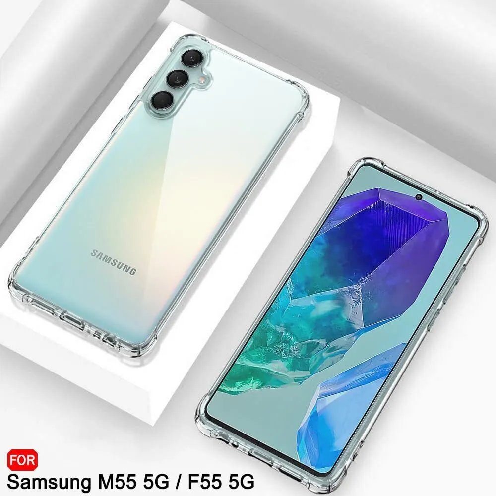 Micvir Back Cover for Samsung Galaxy F55 5G (Transparent, Shock Proof, Plastic, Silicon, Pack of: 1) — image 5 of 5