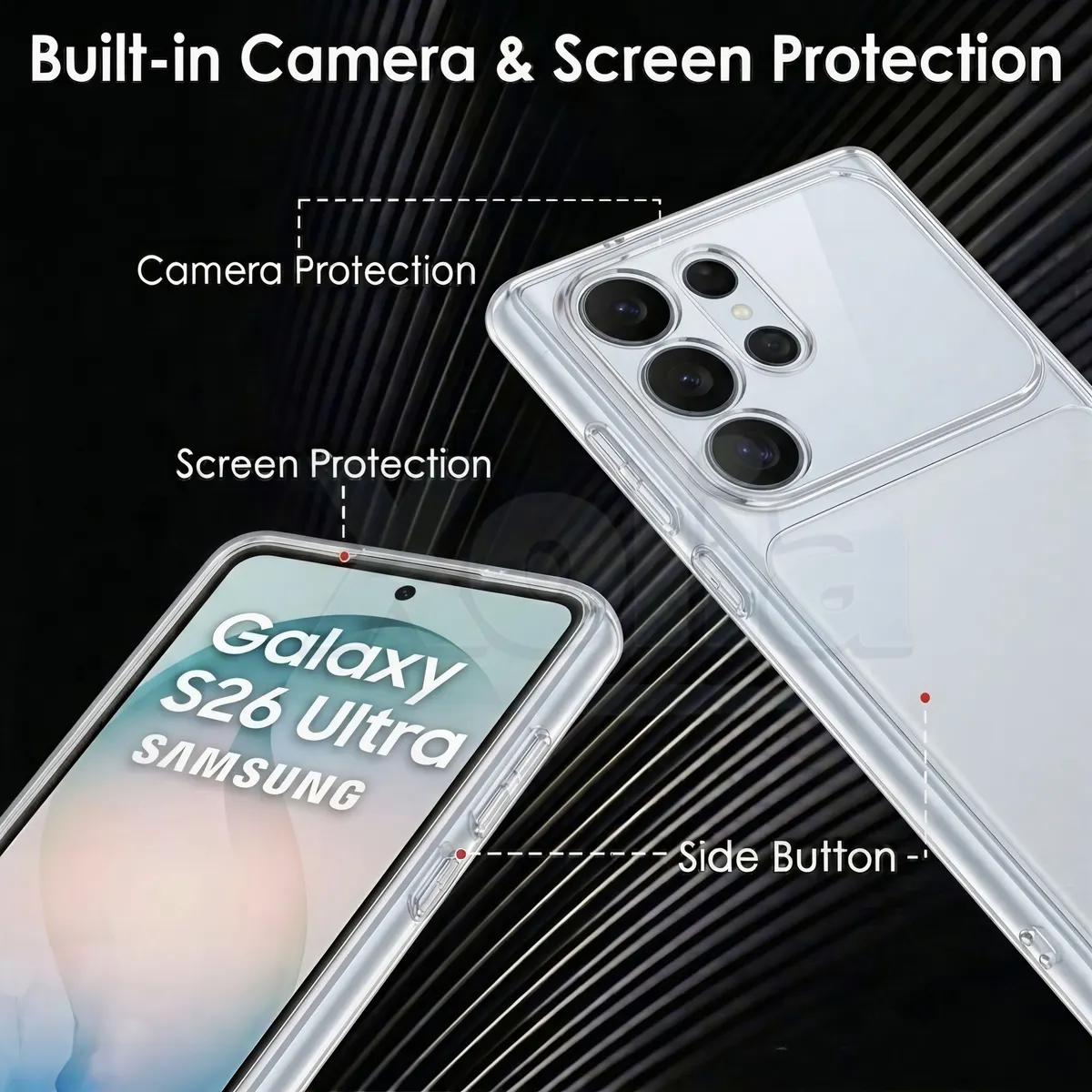 Xolia Back Cover for Samsung Galaxy S26 Ultra 5G (Transparent, Shock Proof, Silicon, Pack of: 1) — image 3 of 5