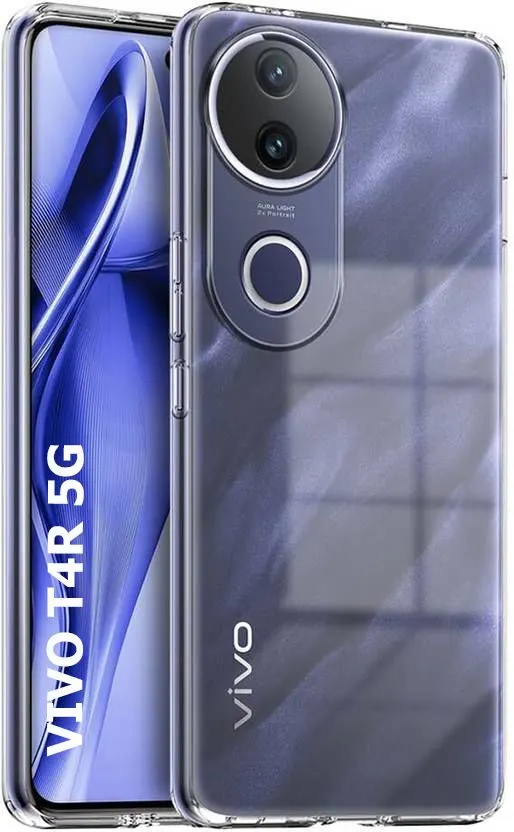 Micvir Back Cover for Vivo T4R 5G (Transparent, Shock Proof, Pack of: 1)