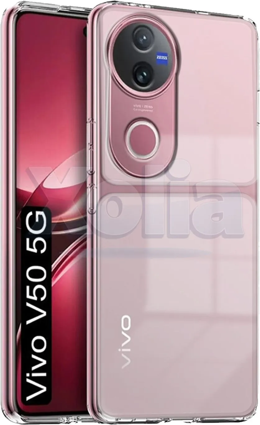 Xolia Back Cover for Vivo V50e 5G (Transparent, Shock Proof, Silicon, Pack of: 1)