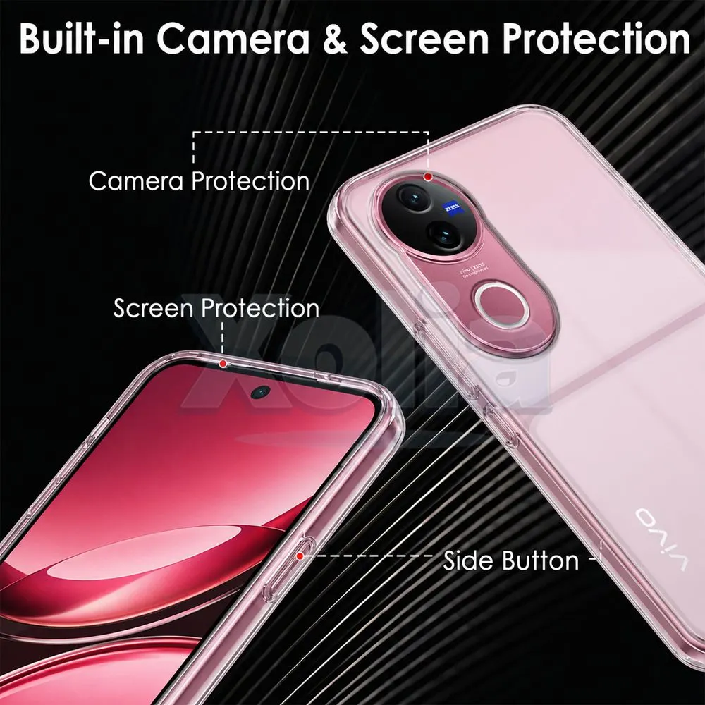 Xolia Back Cover for Vivo V50e 5G (Transparent, Shock Proof, Silicon, Pack of: 1) — image 3 of 5