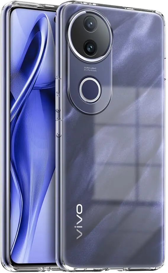 Micvir Back Cover for Vivo V50e 5G (Transparent, Shock Proof, Plastic, Silicon, Pack of: 1)