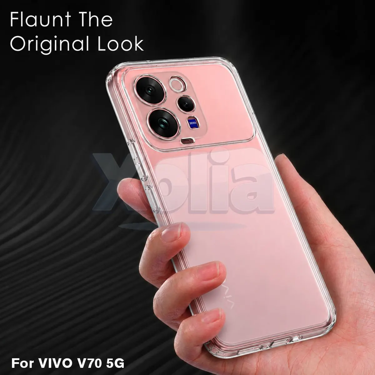 Xolia Back Cover for Vivo V70 5G (Transparent, Shock Proof, Silicon, Pack of: 1) — image 5 of 5