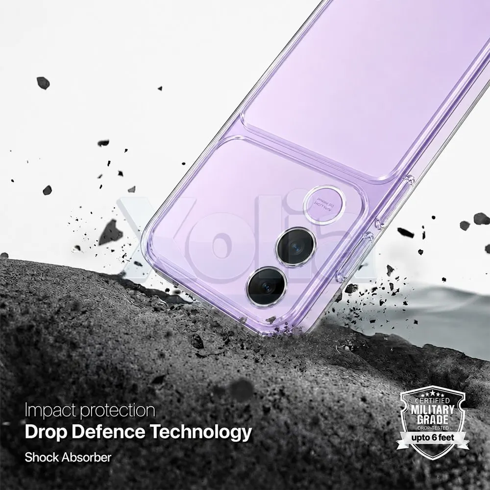 Xolia Back Cover for Vivo V70 FE 5G (Transparent, Shock Proof, Silicon, Pack of: 1) — image 4 of 5