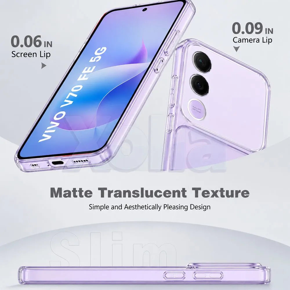 Xolia Back Cover for Vivo V70 FE 5G (Transparent, Shock Proof, Silicon, Pack of: 1) — image 5 of 5