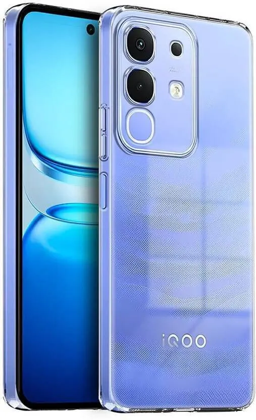 Micvir Back Cover for Vivo Y31 Pro 5G (Transparent, Shock Proof, Plastic, Silicon, Pack of: 1)