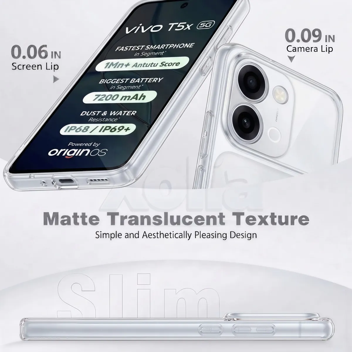 Xolia Back Cover for Vivo Y51 Pro 5G (Transparent, Shock Proof, Silicon, Pack of: 1) — image 5 of 5