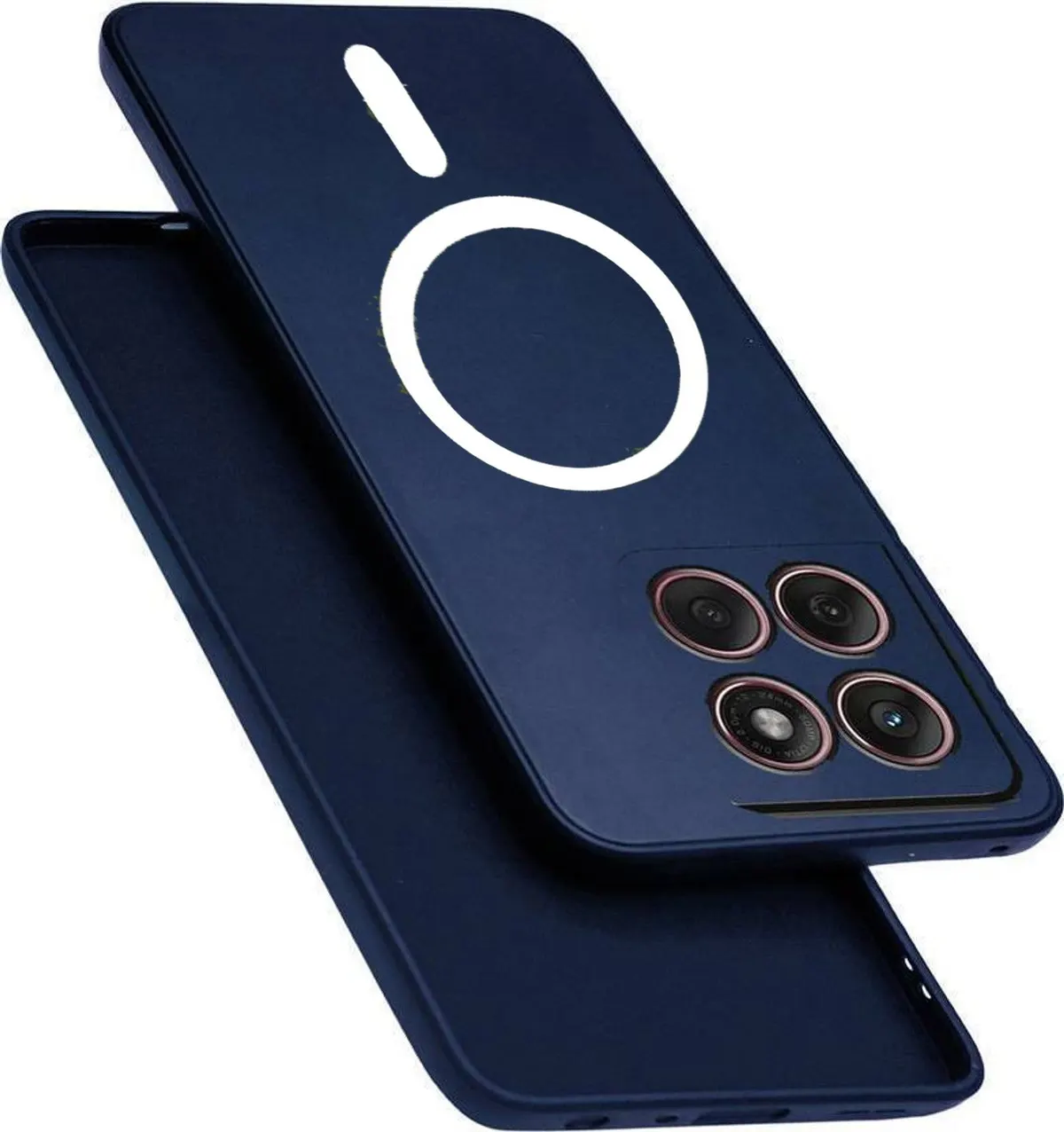 Xolia Back Cover for Motorola Edge 70 5G (Blue, Dual Protection, Silicon, Pack of: 1)