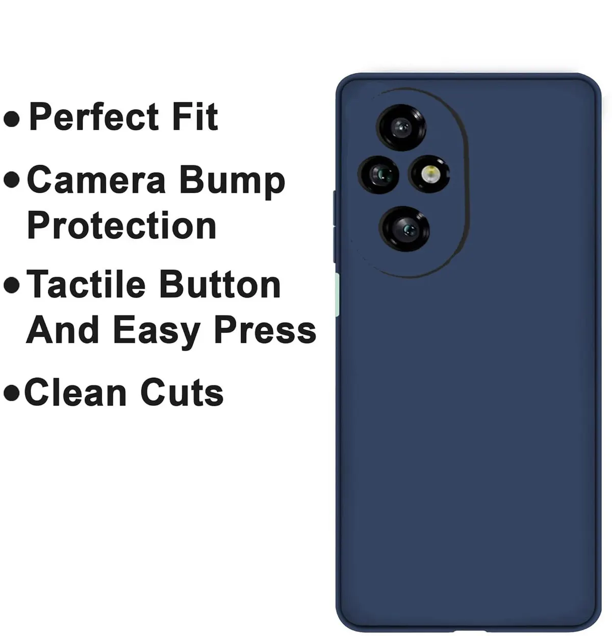 Micvir Back Cover for Honor 200 5G (Blue, Dual Protection, Silicon, Pack of: 1) — image 4 of 5