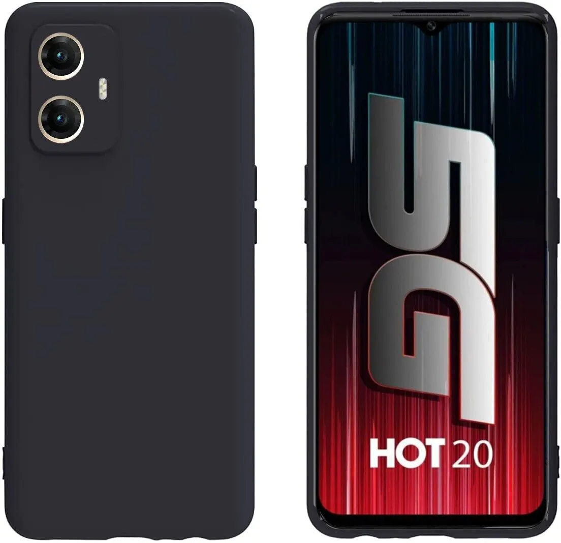 Micvir Back Cover for Infinix Hot 20 5G (Black, Dual Protection, Silicon, Pack of: 1) — image 2 of 5