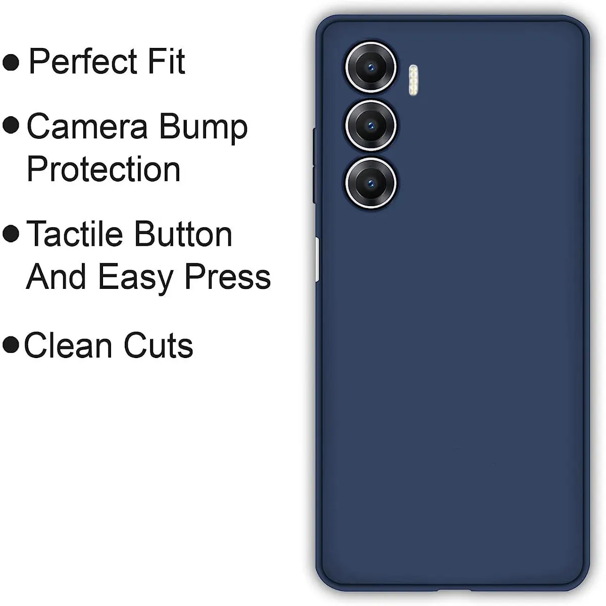 Micvir Back Cover for Infinix Zero 5G 2023 (Blue, Dual Protection, Silicon, Pack of: 1) — image 4 of 5