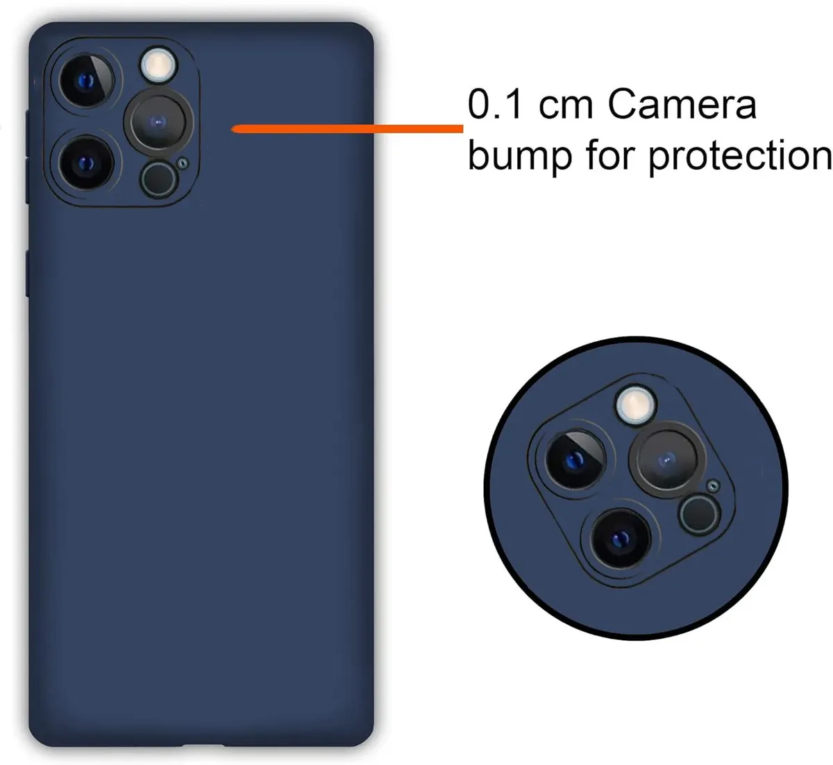 Xolia Back Cover for Apple iPhone 12 Pro Max (Blue, Dual Protection, Silicon, Pack of: 1) — image 2 of 5