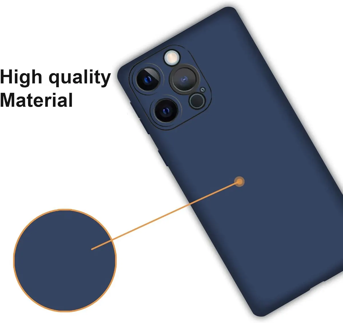 Xolia Back Cover for Apple iPhone 12 Pro Max (Blue, Dual Protection, Silicon, Pack of: 1) — image 3 of 5