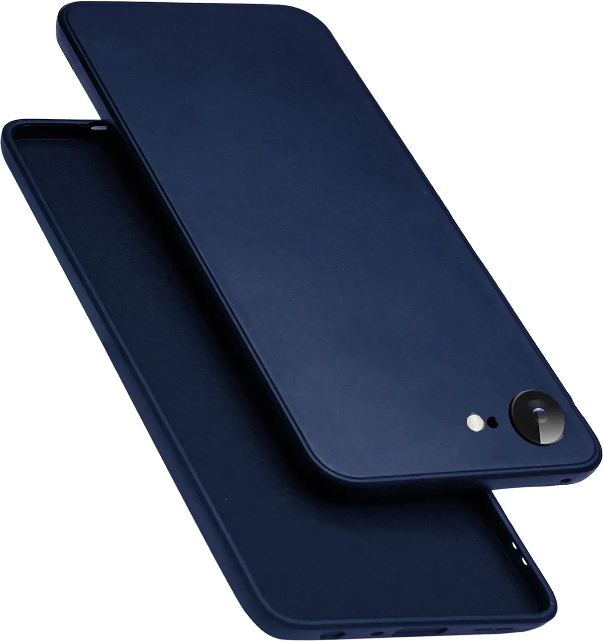 Micvir Back Cover for Apple iphone 16e (Blue, Dual Protection, Silicon, Pack of: 1)