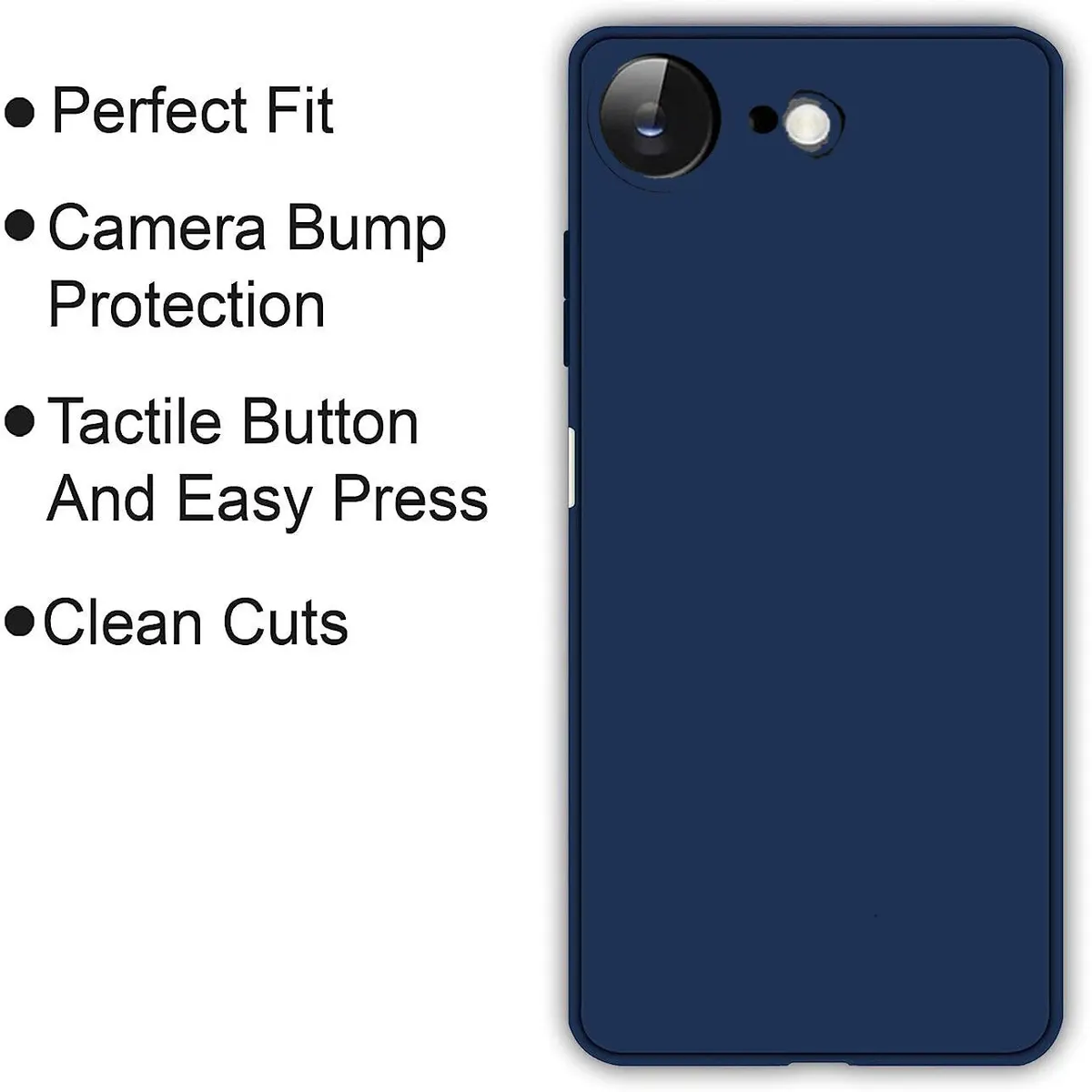 Micvir Back Cover for Apple iphone 16e (Blue, Dual Protection, Silicon, Pack of: 1) — image 4 of 5