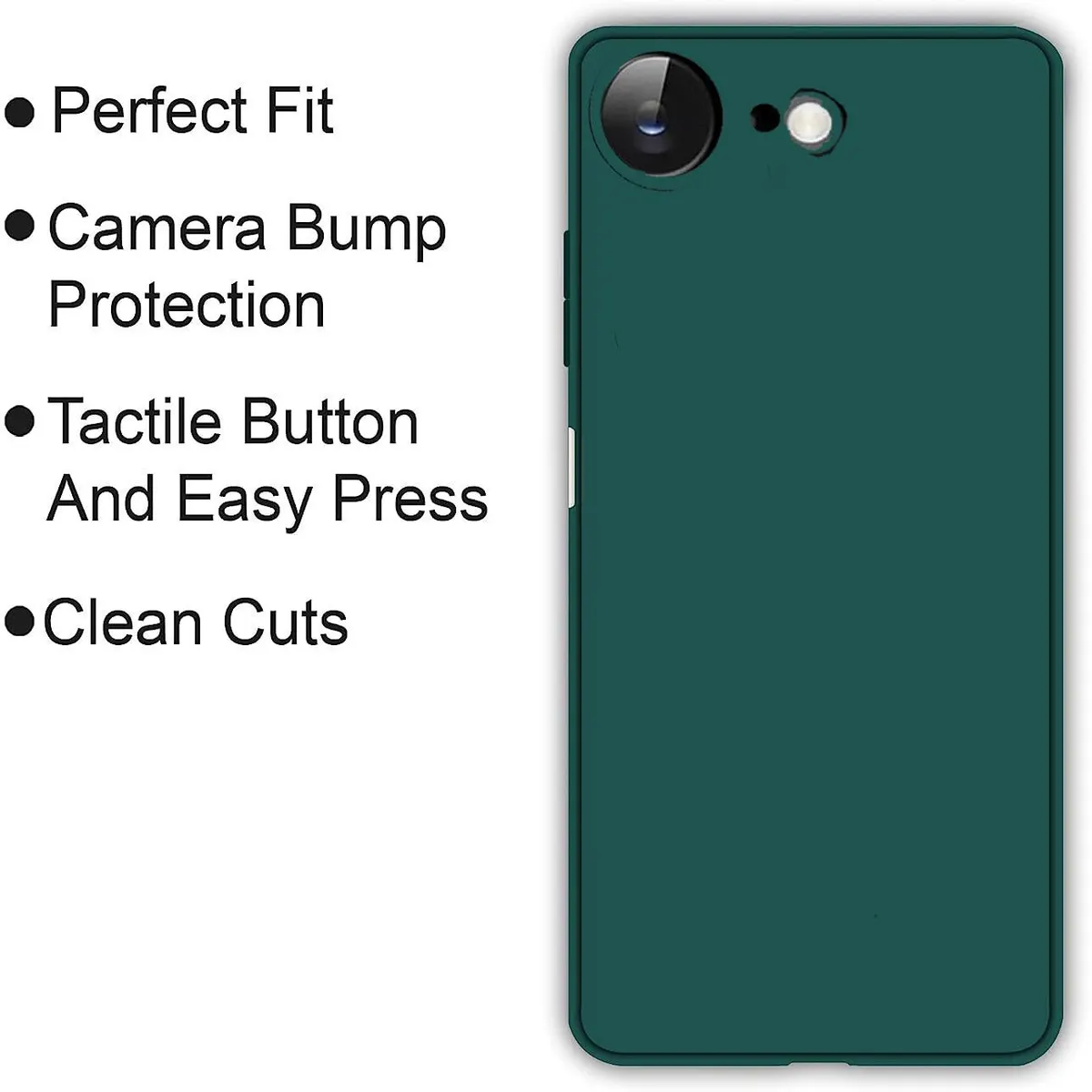 Micvir Back Cover for Apple iPhone 16e (Green, Dual Protection, Silicon, Pack of: 1) — image 4 of 5