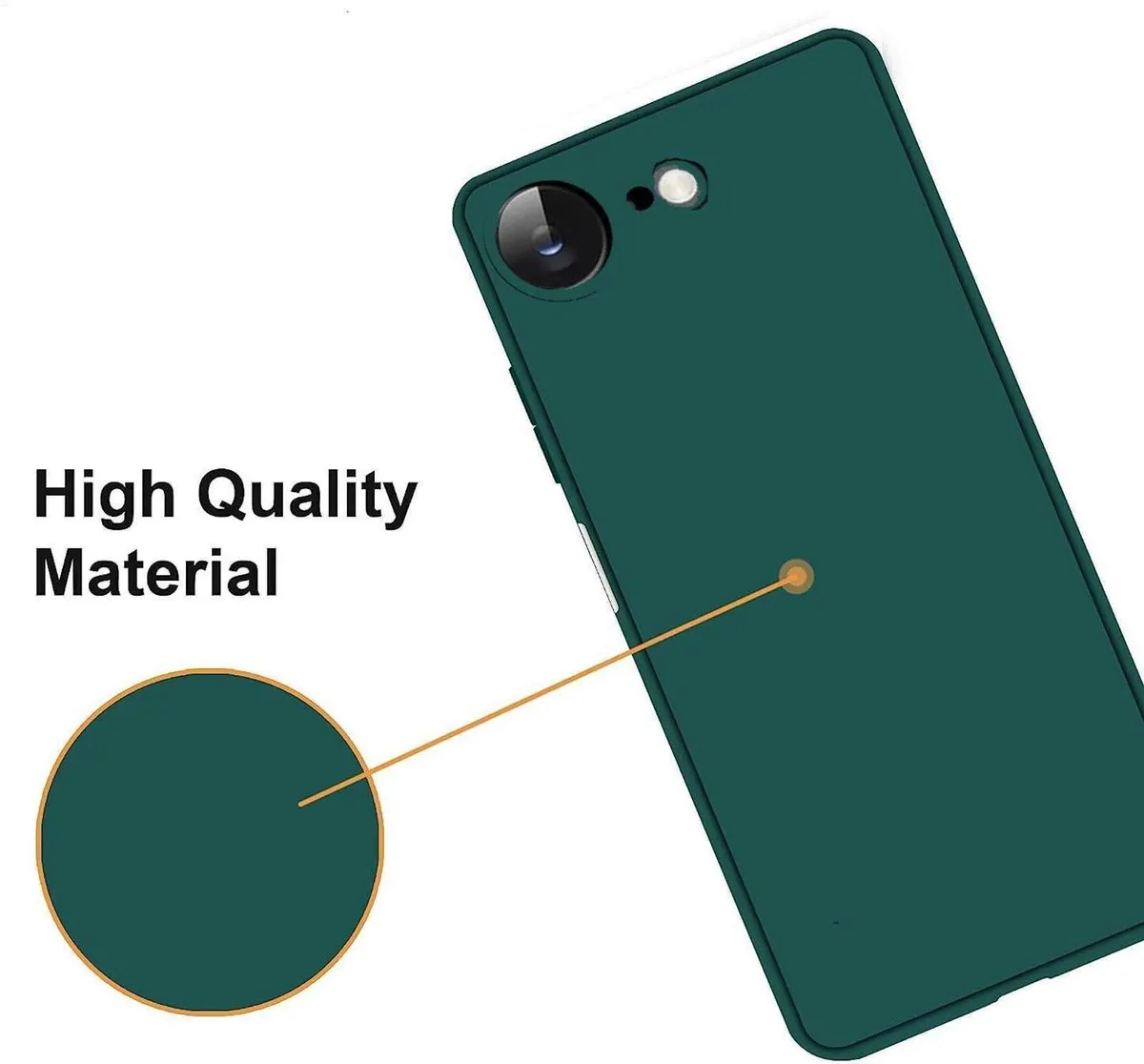 Xolia Back Cover for Apple iPhone 17e (Green, Dual Protection, Silicon, Pack of: 1) — image 3 of 5